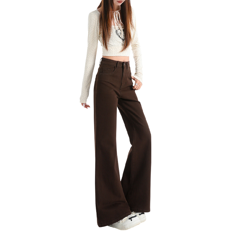 Loose wide leg long pants Casual flare pants for women