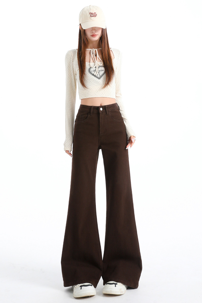 Loose wide leg long pants Casual flare pants for women