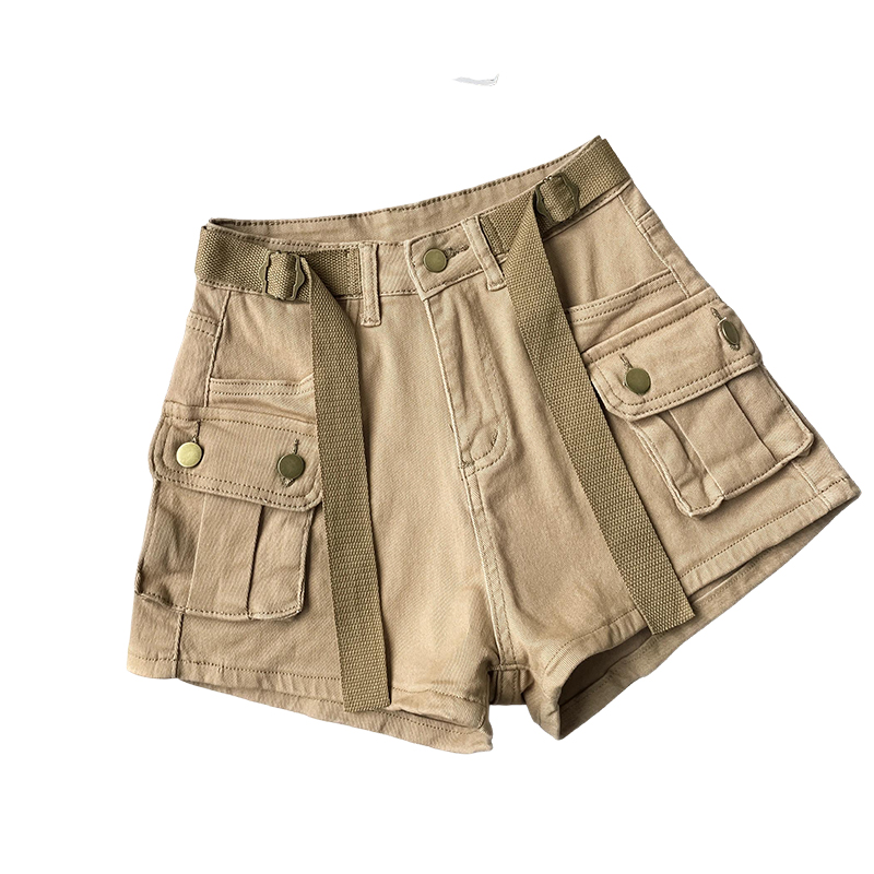 Package hip work pants elasticity short jeans for women