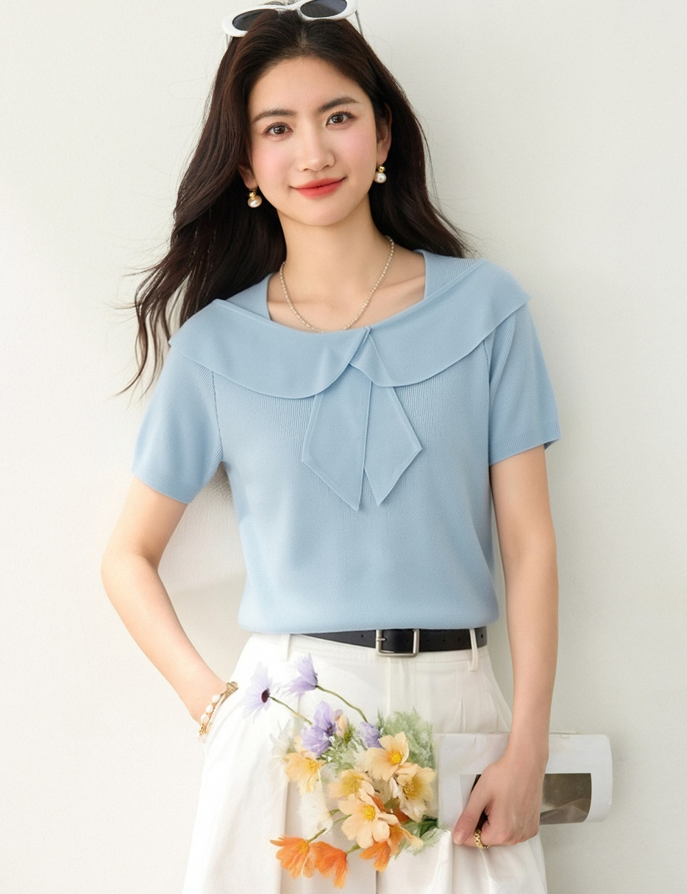 Summer short sleeve T-shirt niche slim tops