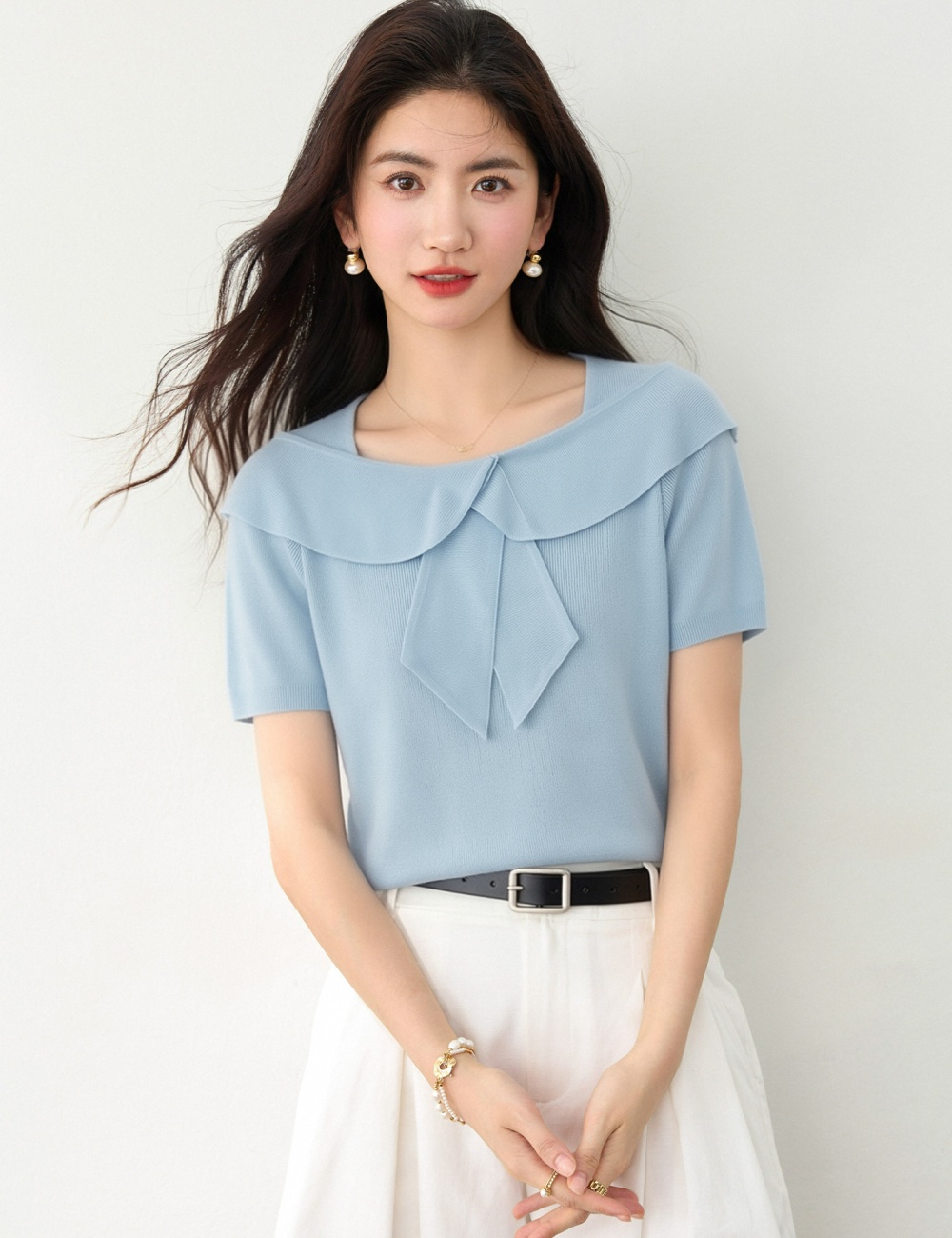 Summer short sleeve T-shirt niche slim tops