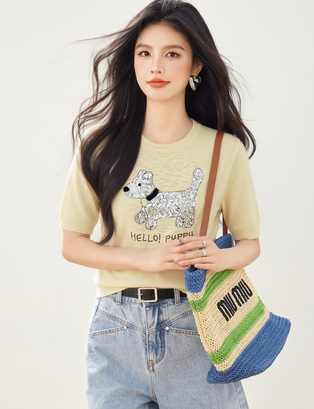 Slim show young tops summer sweater for women