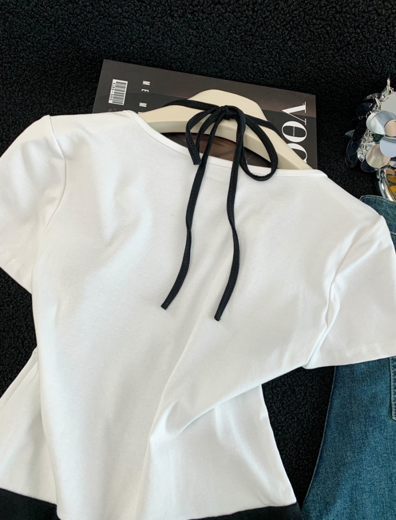 Spicegirl Pseudo-two tops printing fashion T-shirt for women