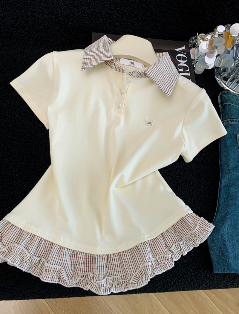 Splice Western style tops summer spicegirl T-shirt for women