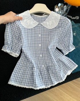 Fashion tops doll collar shirt for women