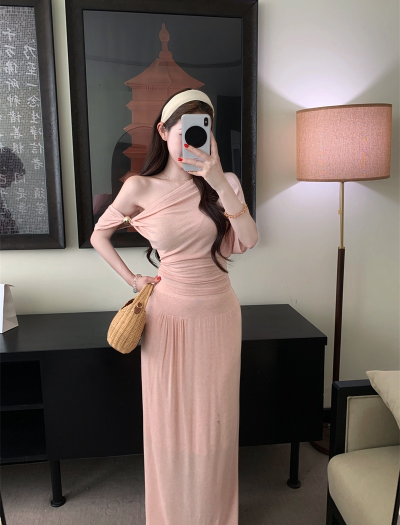 Loose France style strapless skirt 2pcs set