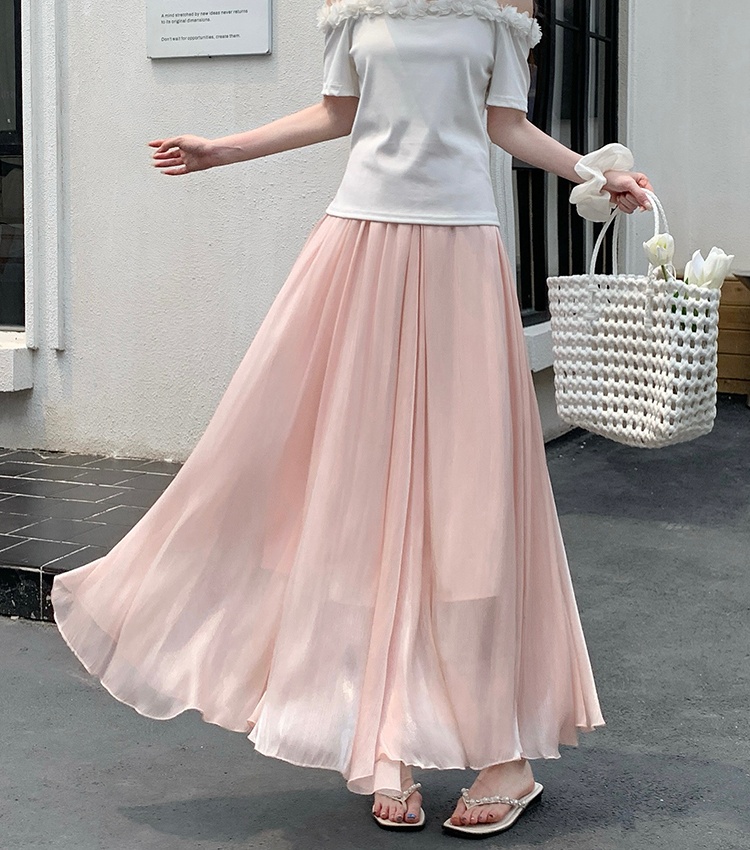 Slim big skirt skirt summer high waist long skirt