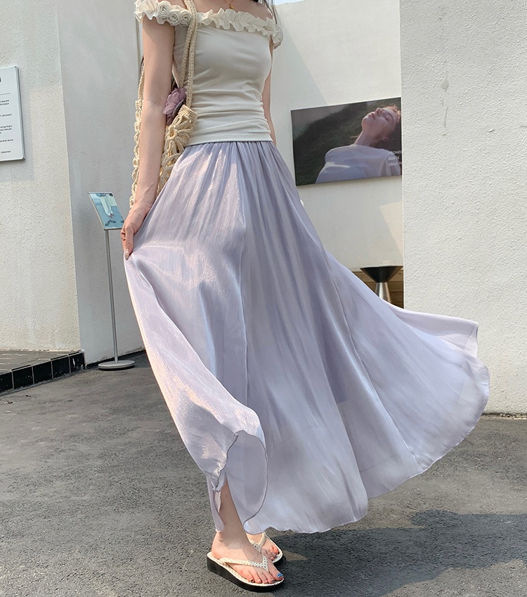 Slim big skirt skirt summer high waist long skirt