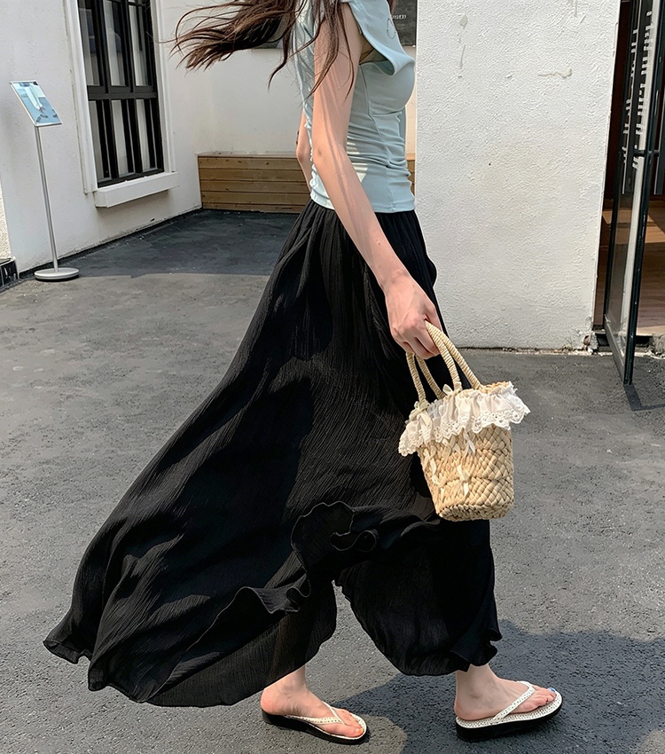 Slim big skirt skirt summer high waist long skirt