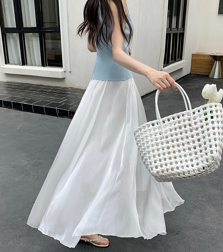 Slim big skirt skirt summer high waist long skirt