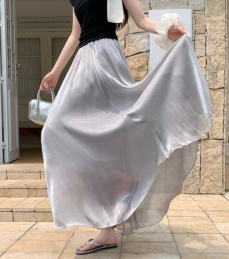 Slim big skirt skirt summer high waist long skirt