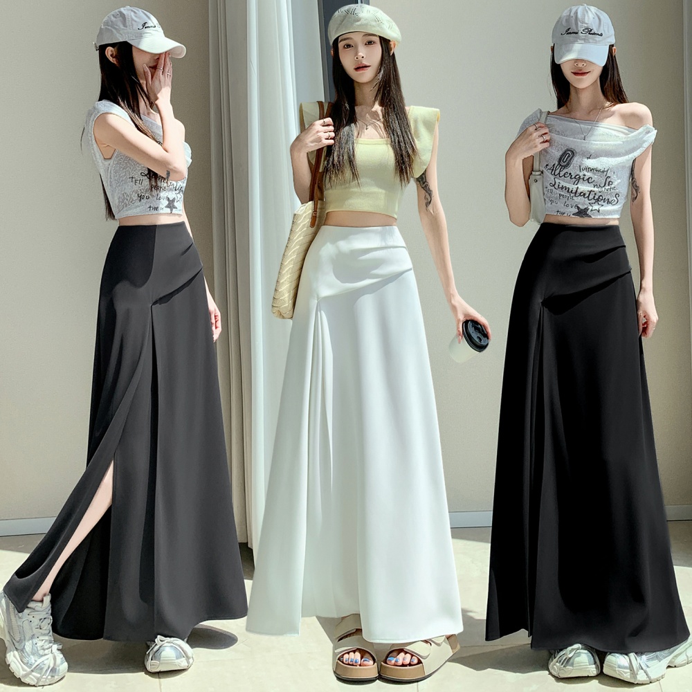 Big skirt long dress split business suit for women