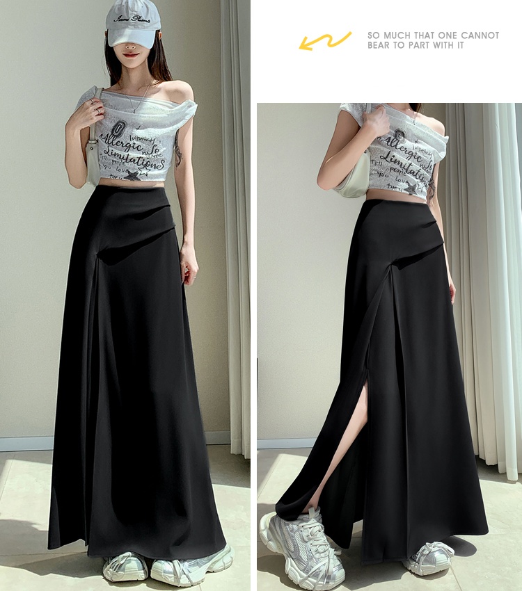 Big skirt long dress split business suit for women