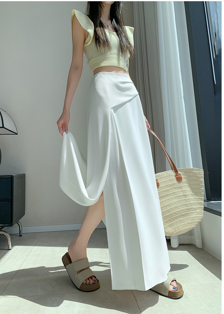 Big skirt long dress split business suit for women