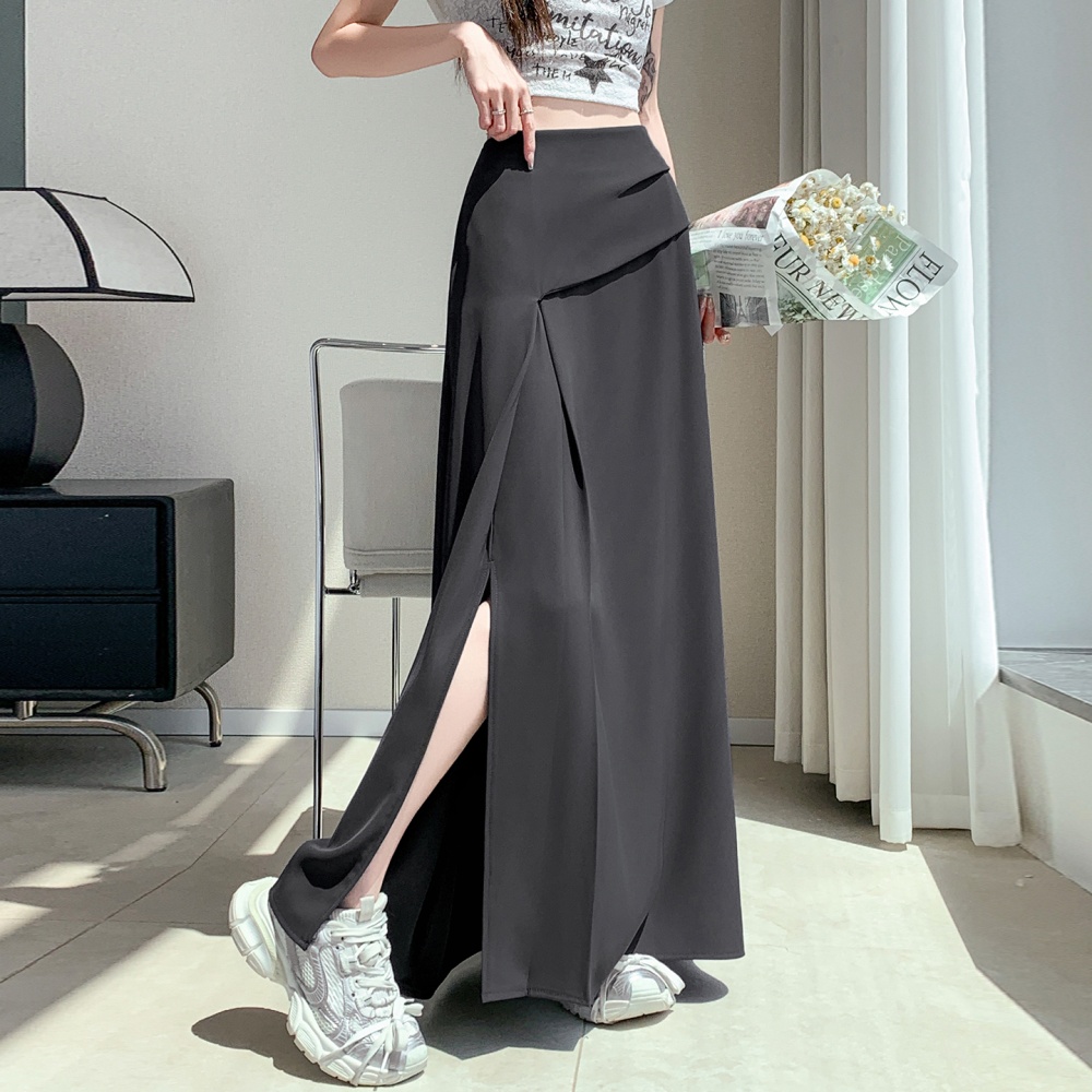 Big skirt long dress split business suit for women