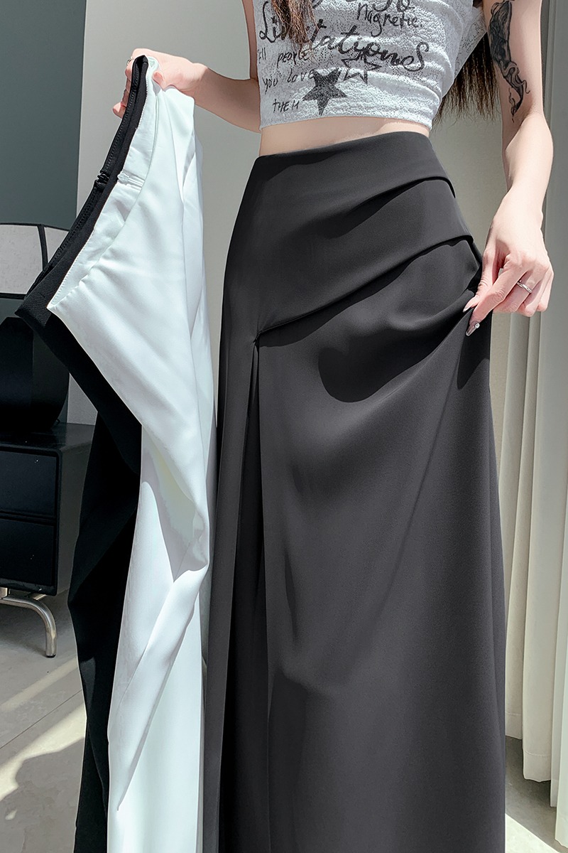 Big skirt long dress split business suit for women