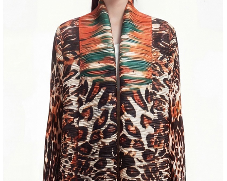 Loose large yard coat printing Bohemian beach dress