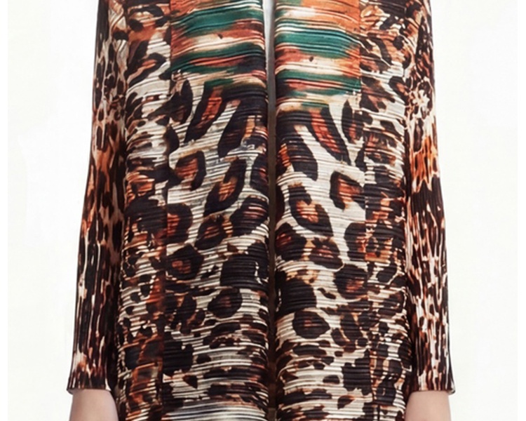 Loose large yard coat printing Bohemian beach dress