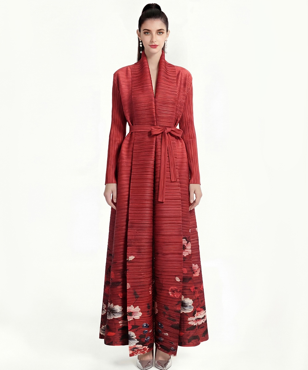 Printing large yard Bohemian beach dress loose coat