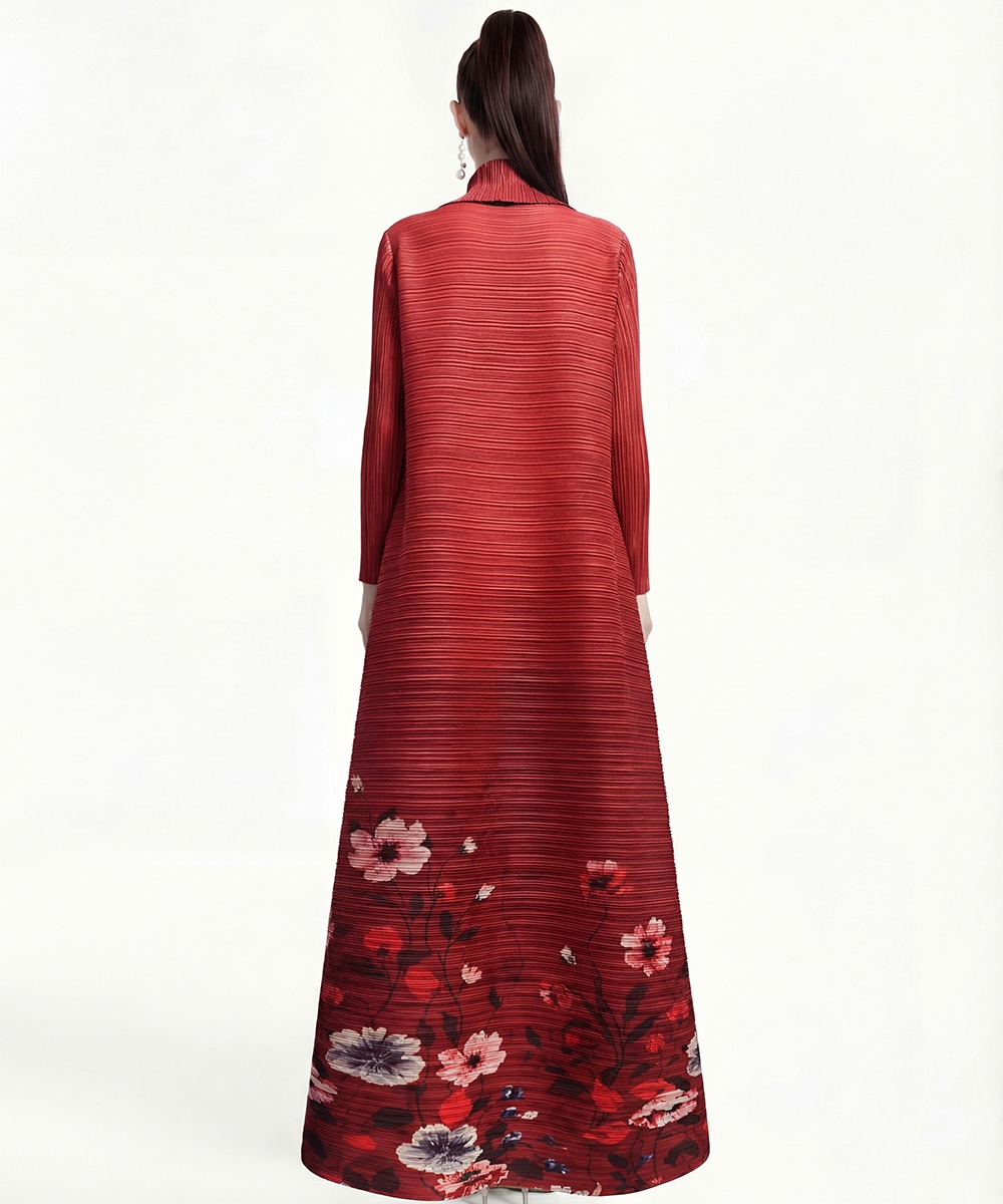 Printing large yard Bohemian beach dress loose coat