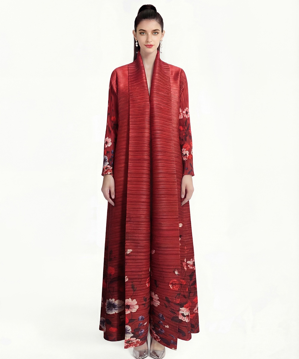 Printing large yard Bohemian beach dress loose coat