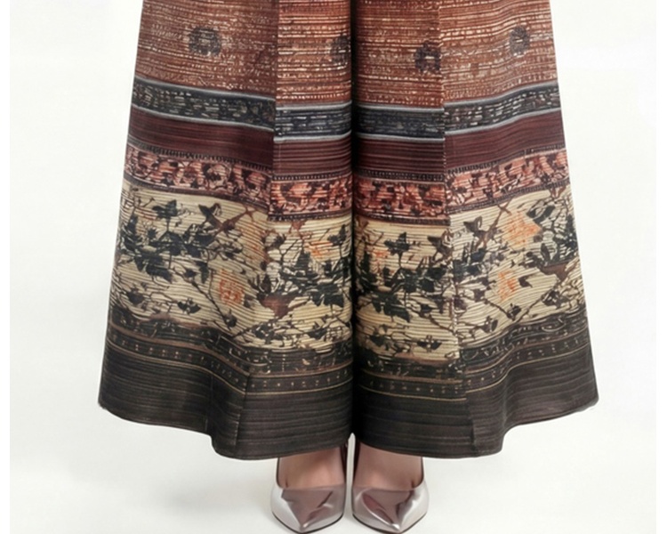 Loose printing coat fold large yard Bohemian beach dress