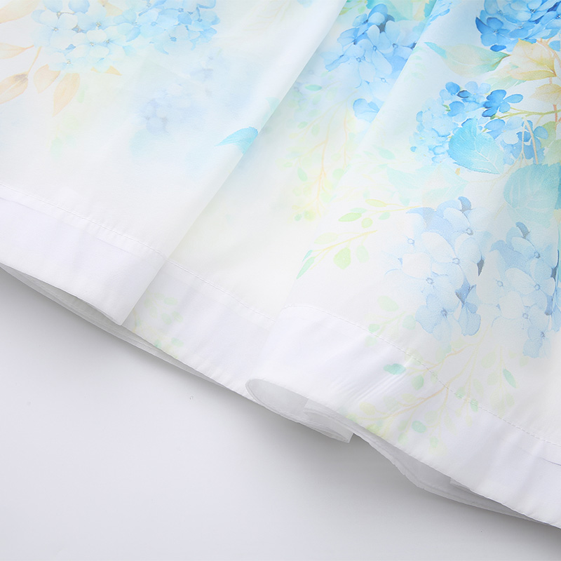 Lace short spring and summer flowers painting dress