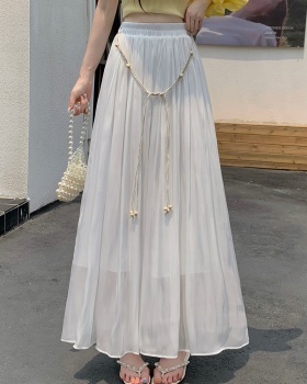 High waist slim skirt summer long skirt for women