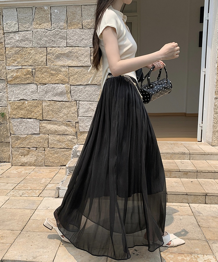 High waist slim skirt summer long skirt for women
