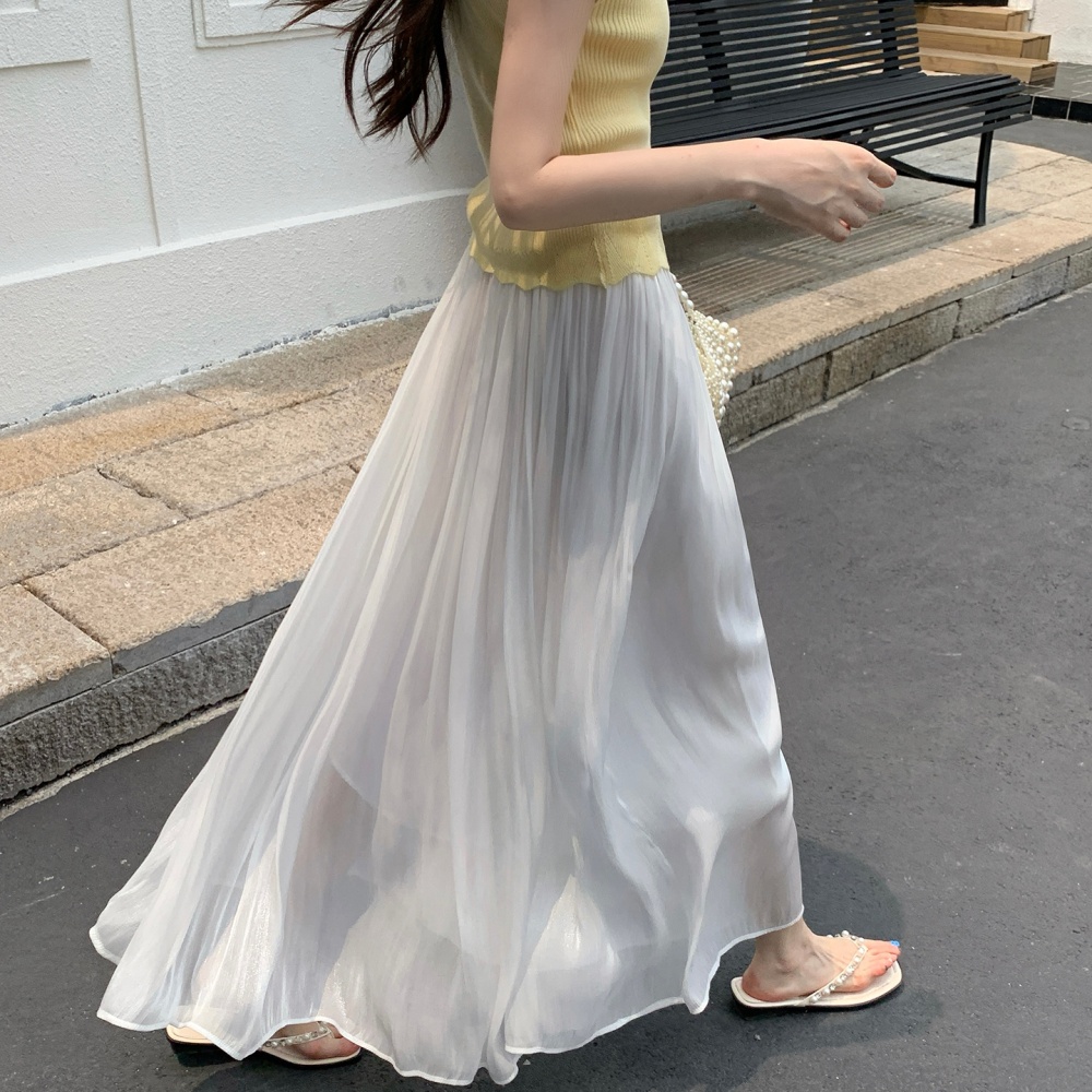 High waist slim skirt summer long skirt for women