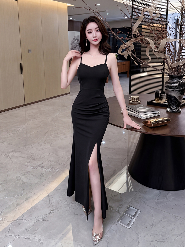 Sexy dress sling long dress