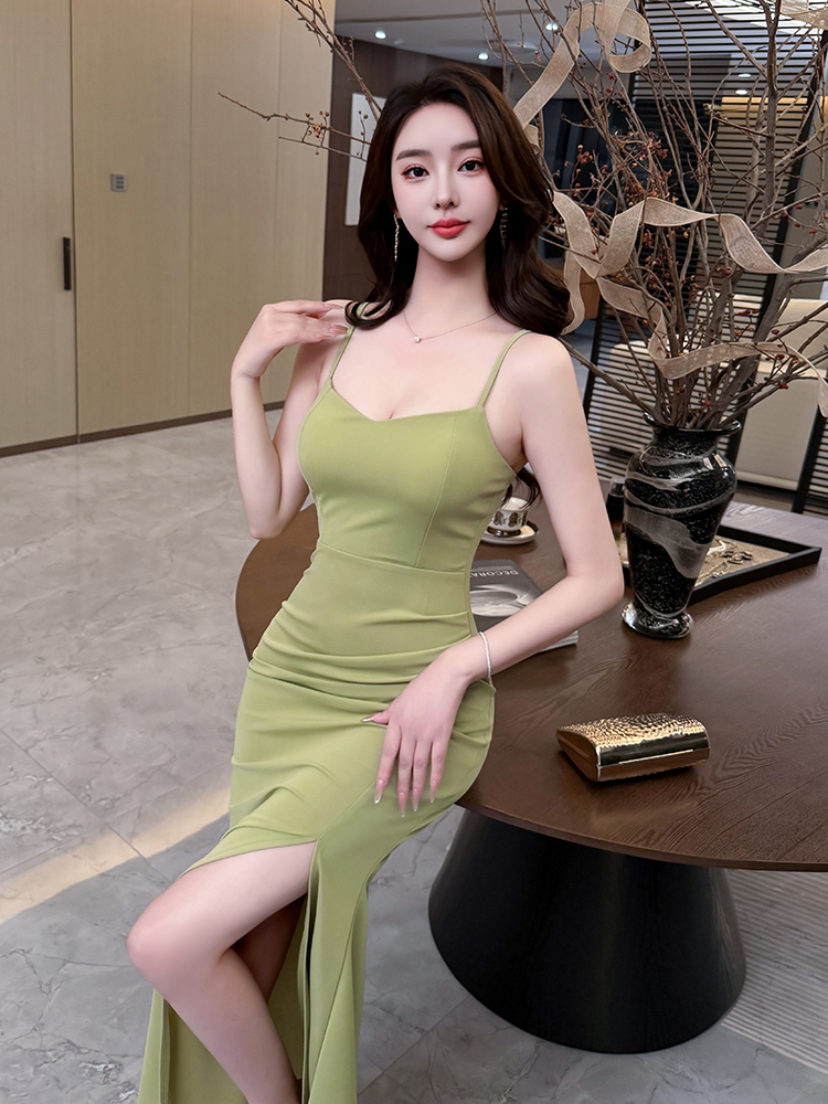 Sexy dress sling long dress