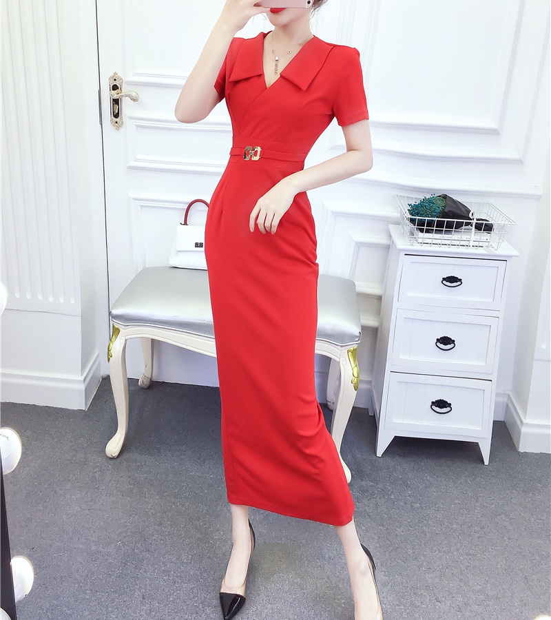 Summer temperament formal dress fashion dress