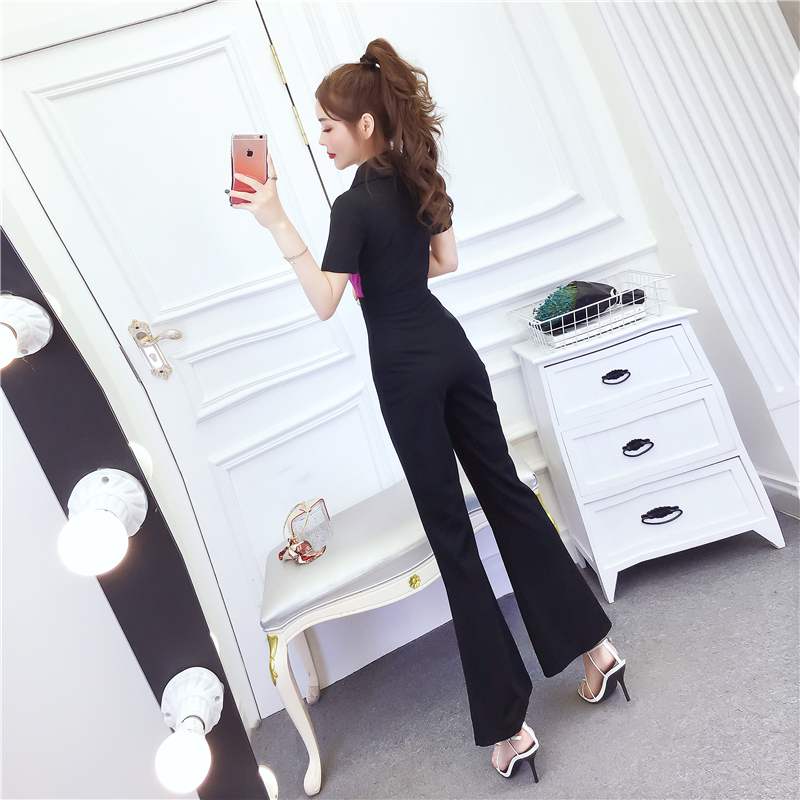 Temperament long pants summer jumpsuit for women