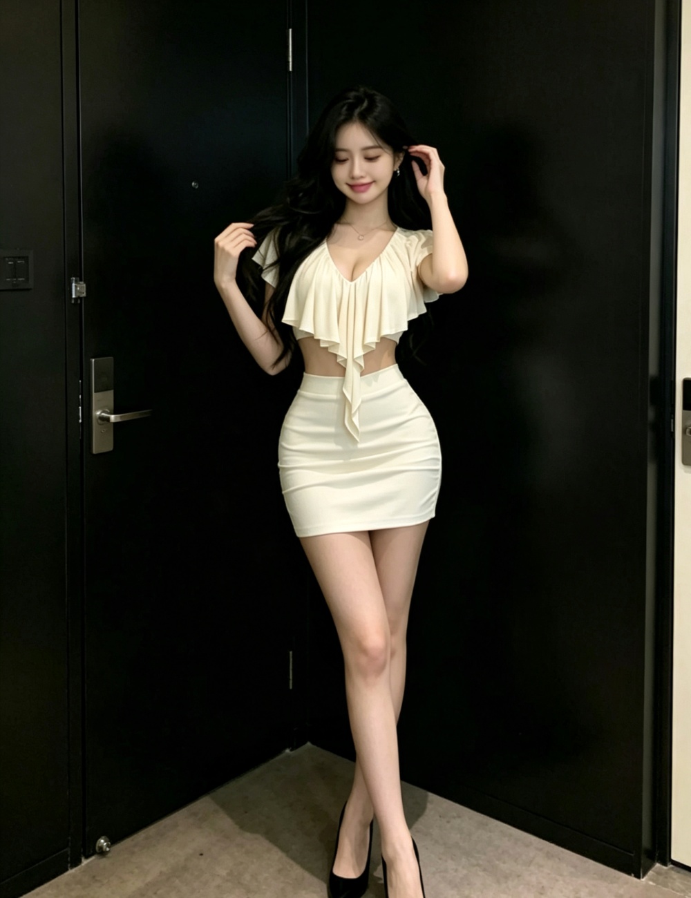 Sexy spicegirl skirt irregular short tops for women