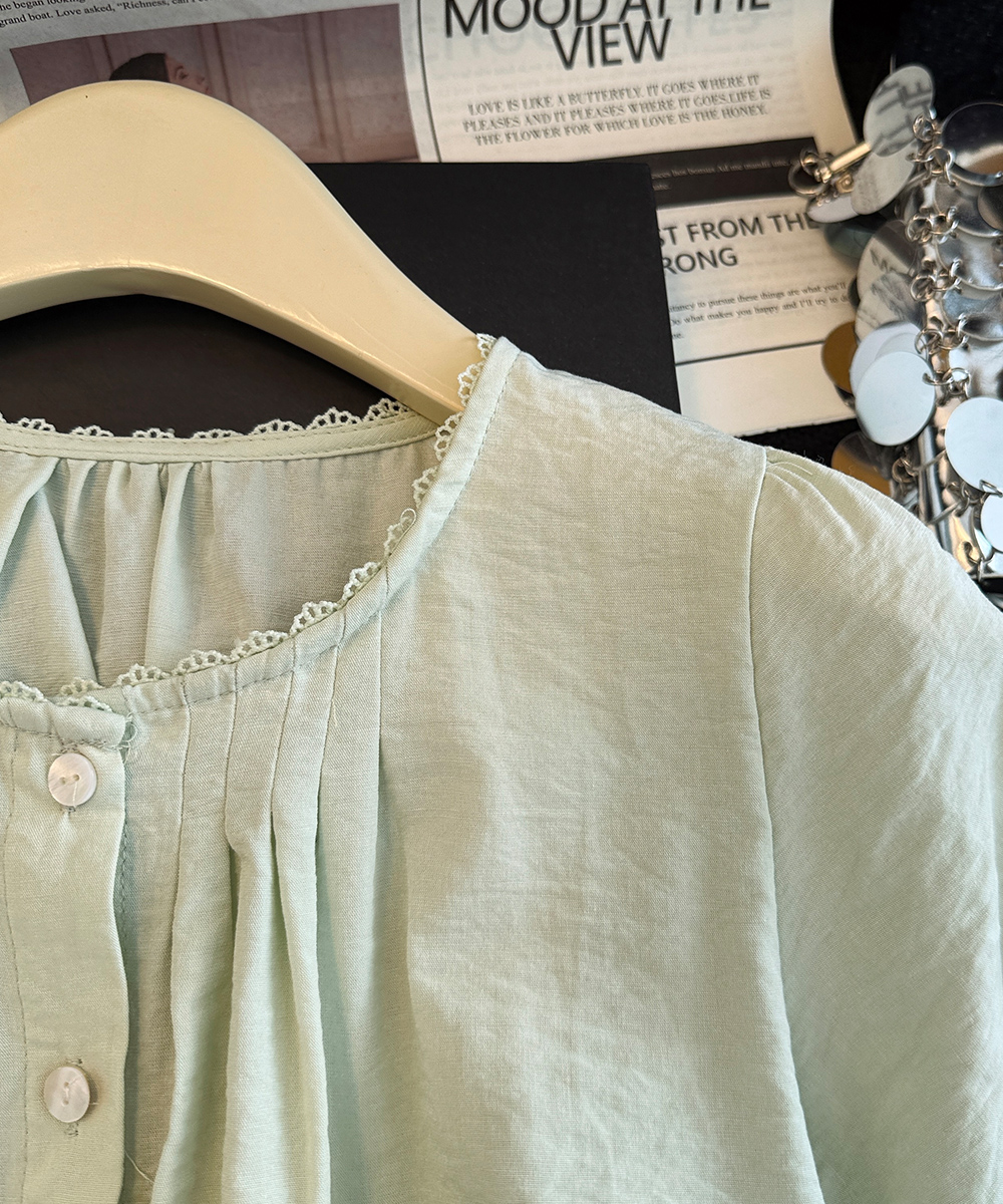 Summer short sleeve shirt splice small shirt for women