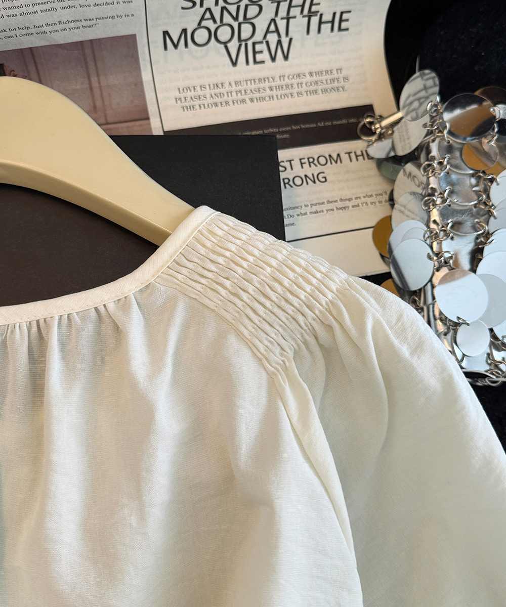 Summer loose short tops splice Korean style shirts