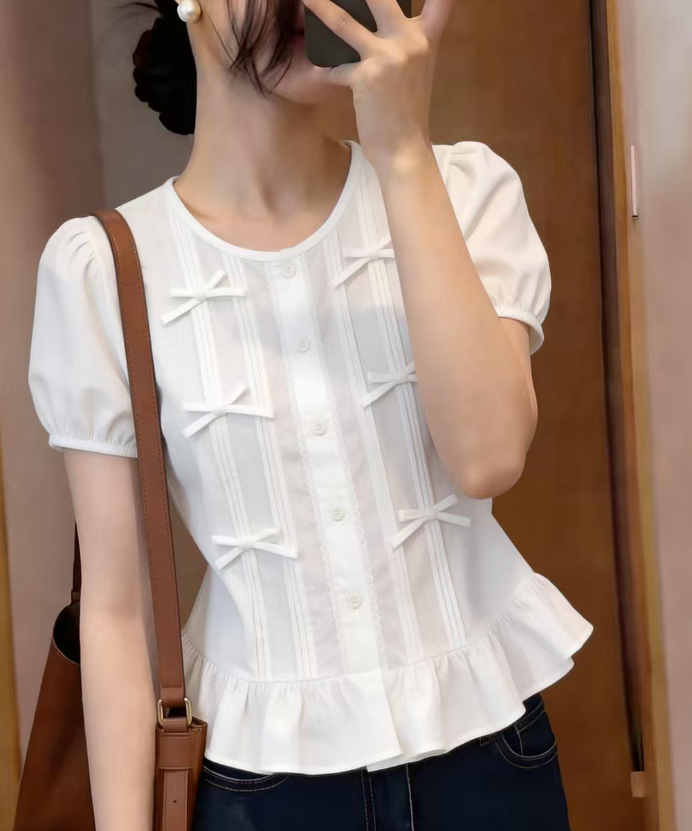 Summer butterfly shirt short sleeve tops