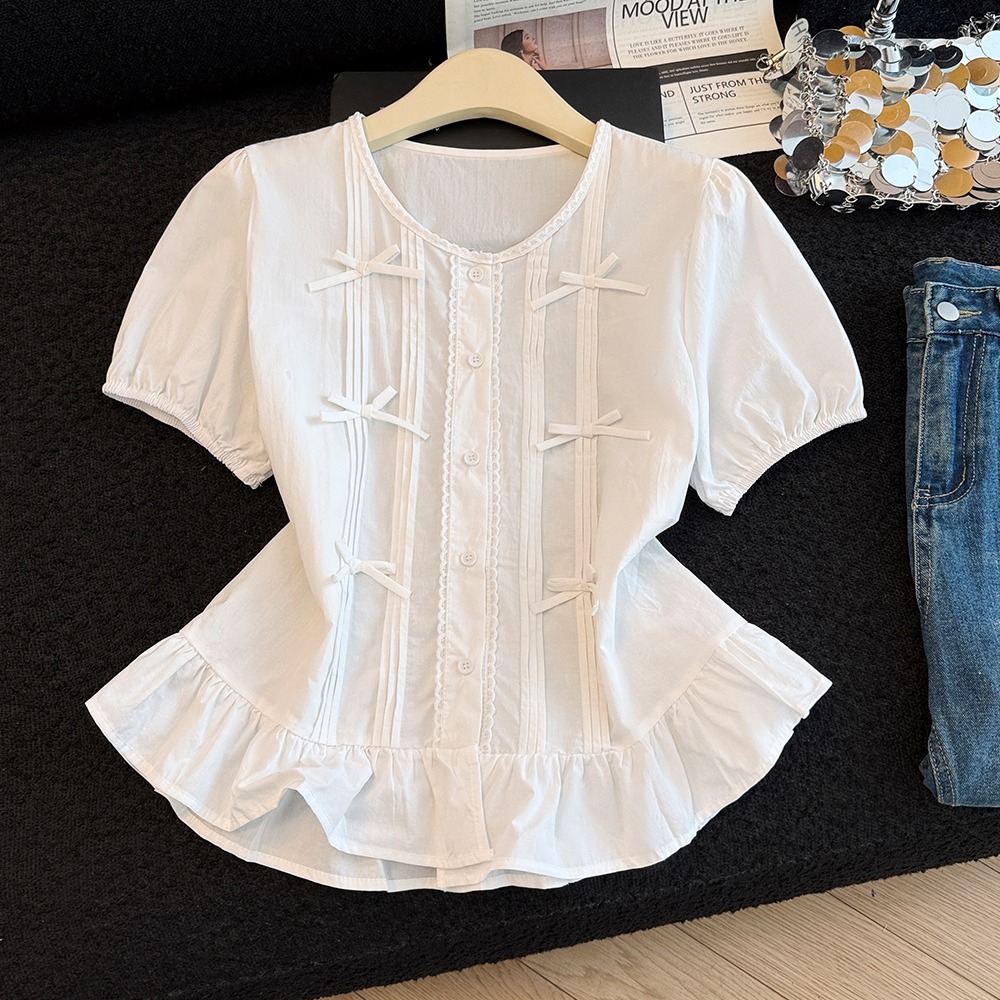 Summer butterfly shirt short sleeve tops