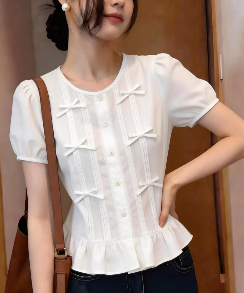 Summer butterfly shirt short sleeve tops