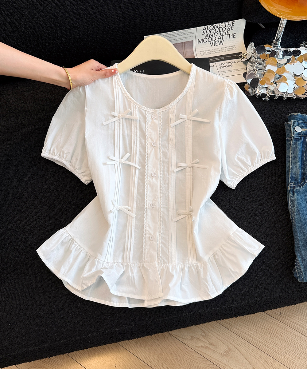 Summer butterfly shirt short sleeve tops