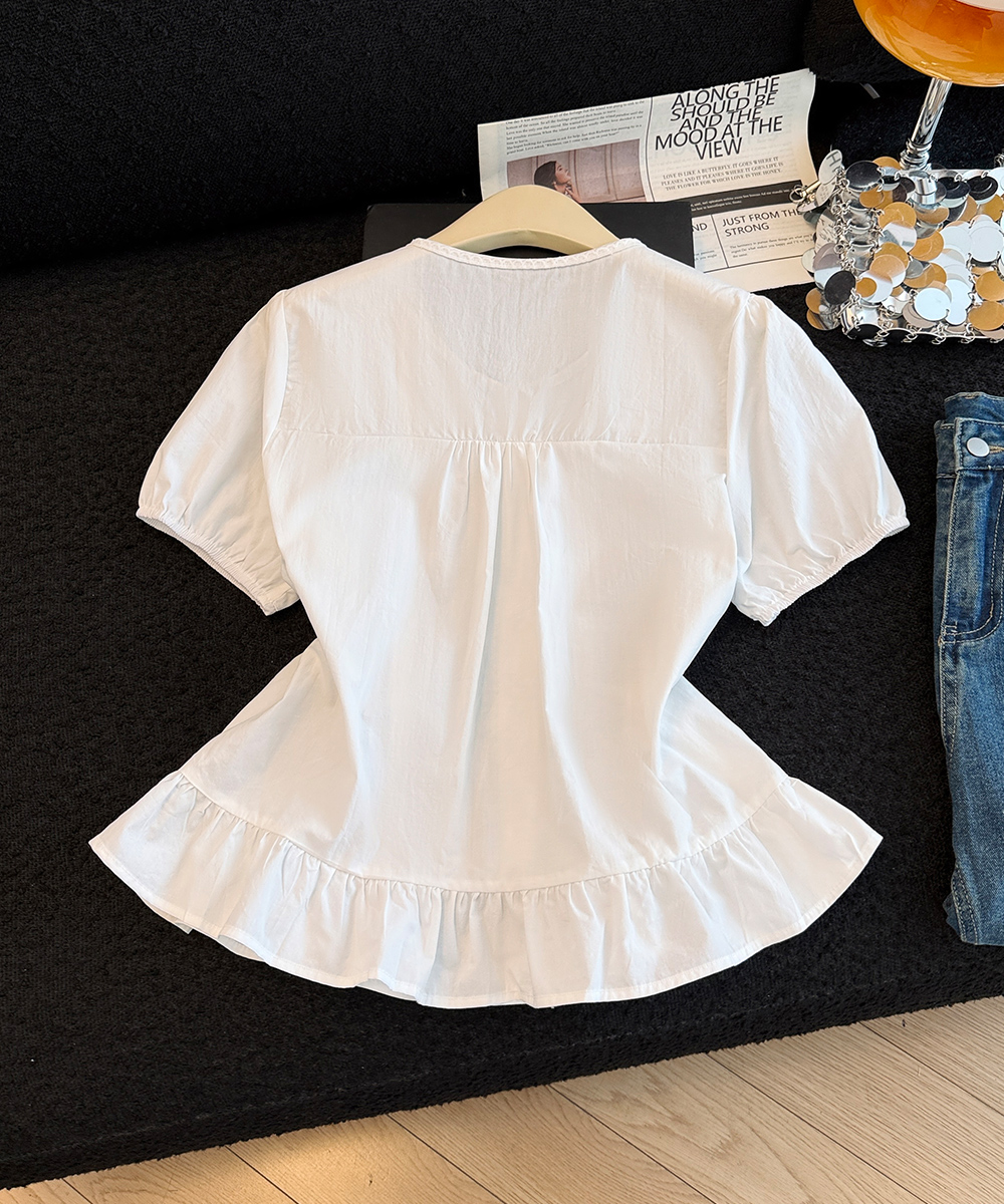 Summer butterfly shirt short sleeve tops