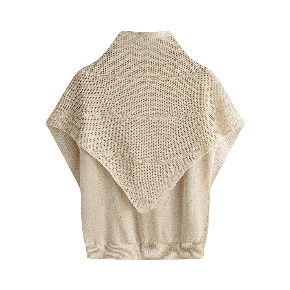 Pseudo-two all-match sweater summer tops for women
