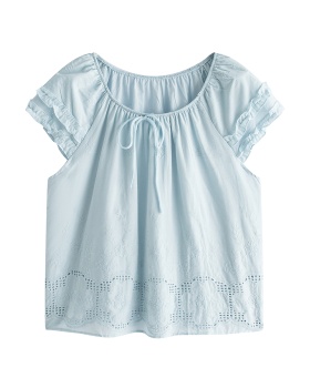 Korean style all-match short sleeve tops loose summer shirt