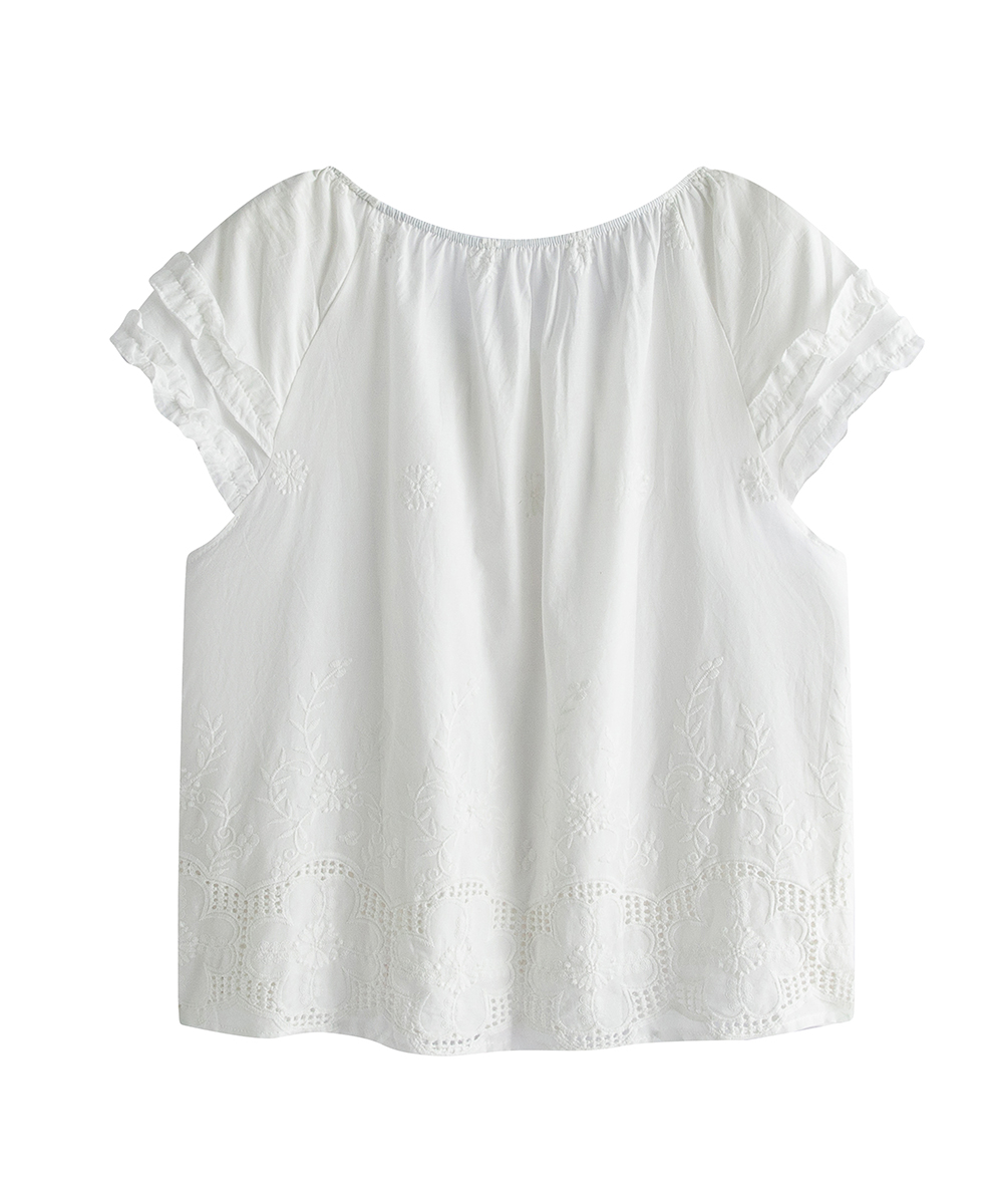 Korean style all-match short sleeve tops loose summer shirt