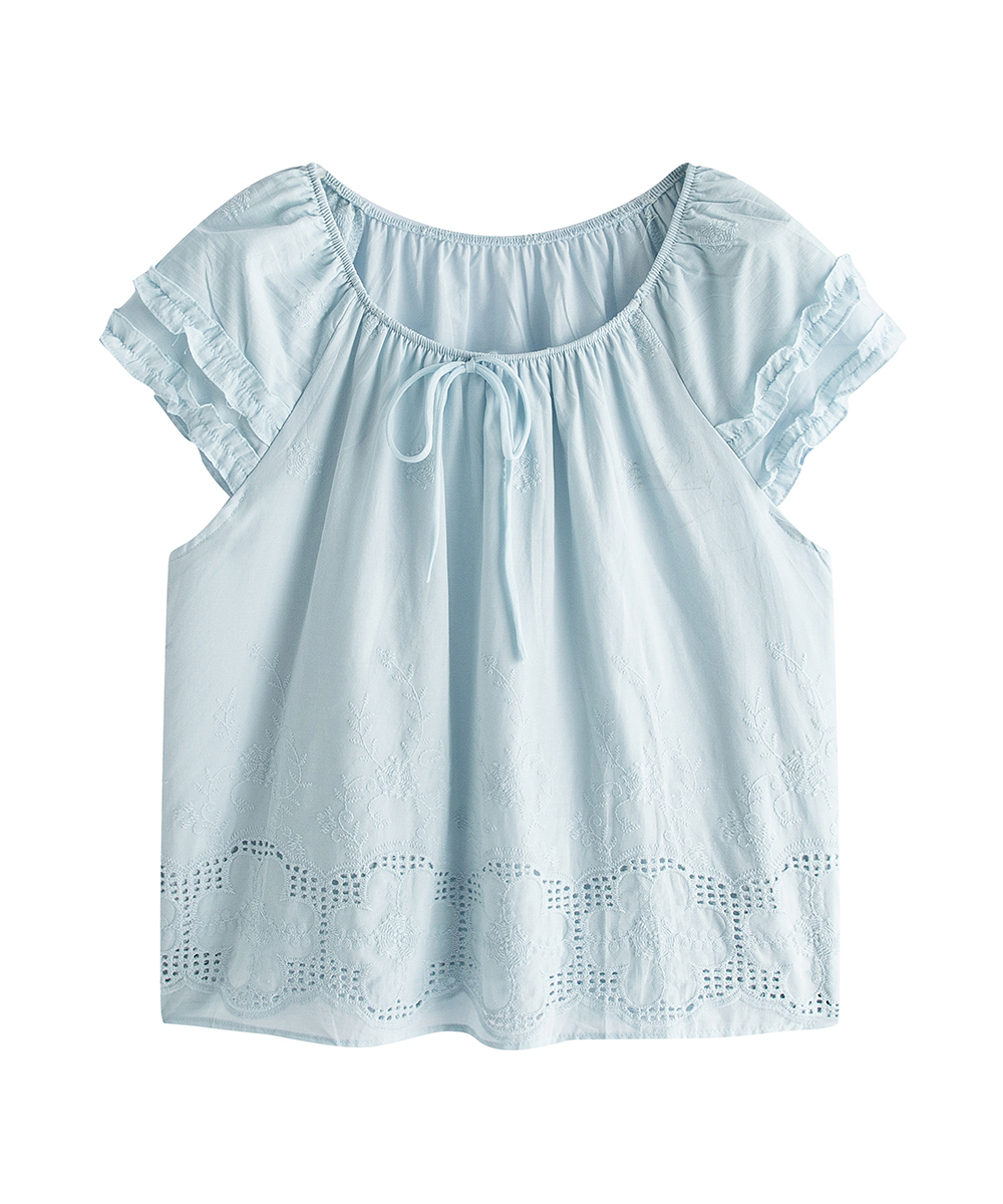 Korean style all-match short sleeve tops loose summer shirt