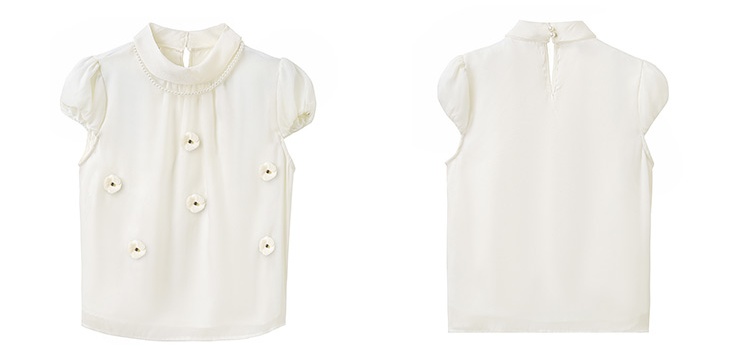 Tender France style tops short sleeve shirt for women