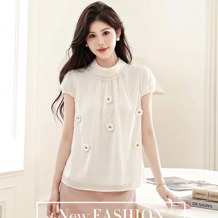 Tender France style tops short sleeve shirt for women