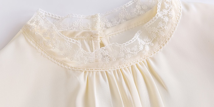 Summer cstand collar shirt fold splice tops for women