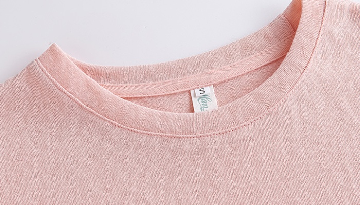 Unique spring and summer pink T-shirt loose short sleeve tops